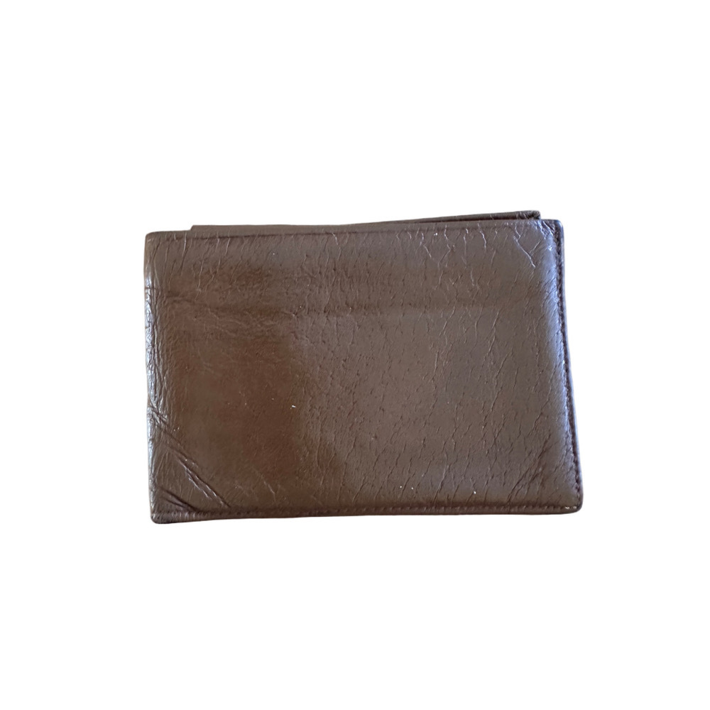 Vintage Norfolk Brown Leather Bifold Wallet Made in Canada Minimalist EDC